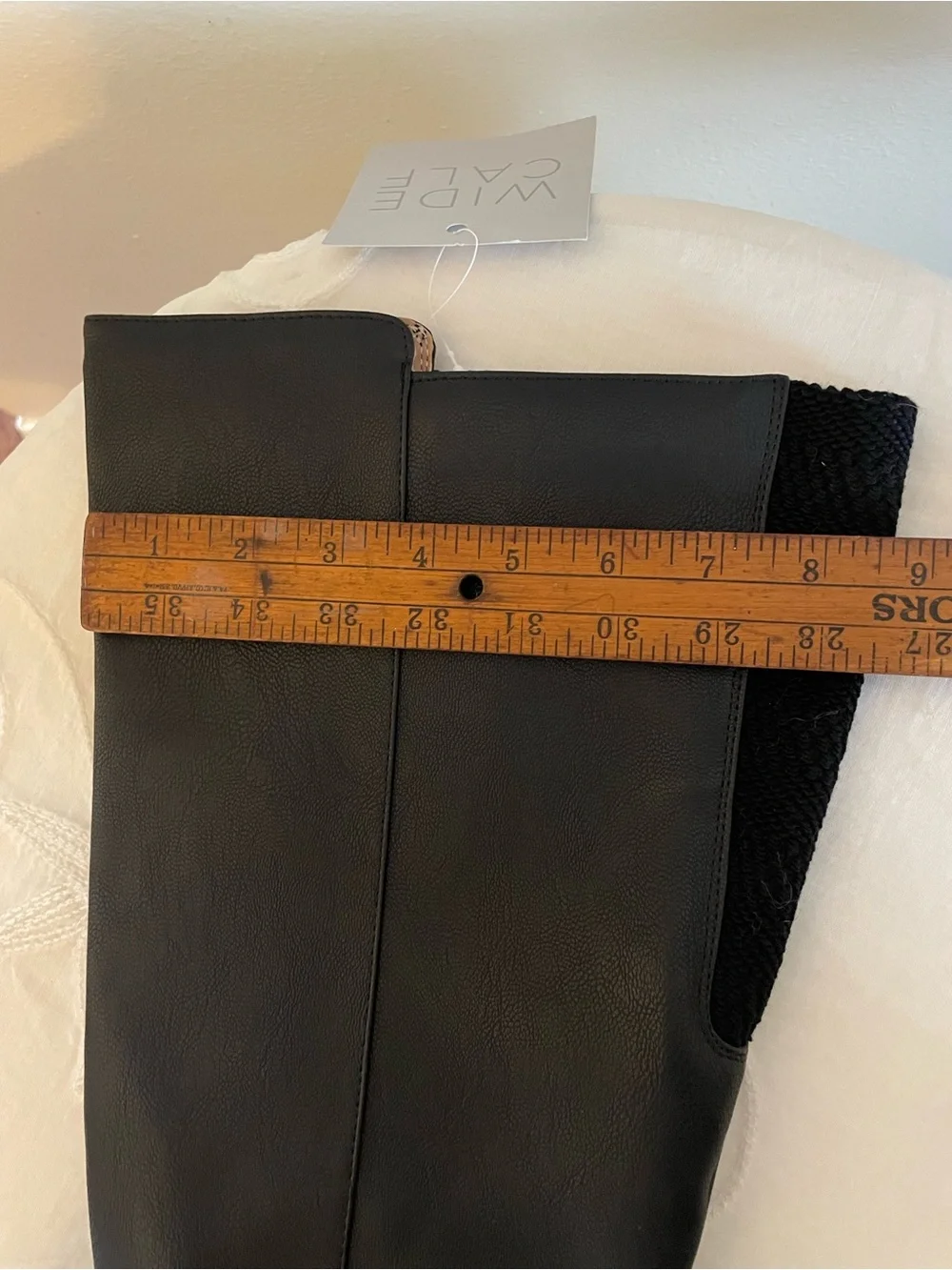 Life Stride Black Wide Calf Boots with Wrap Strap